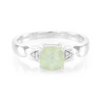 Prehnite Silver Ring