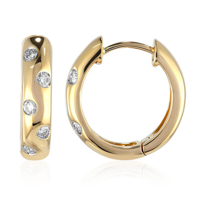 14K IF (D) Diamond Gold Earrings (Annette)