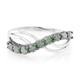 Fancy Diamond Silver Ring