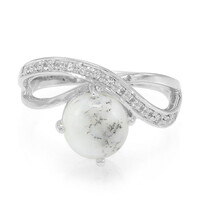 Dendritic Agate Silver Ring