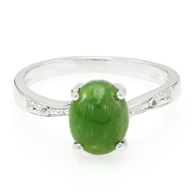 Imperial Chrysoprase Silver Ring