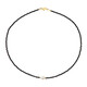 Black Spinel Silver Necklace