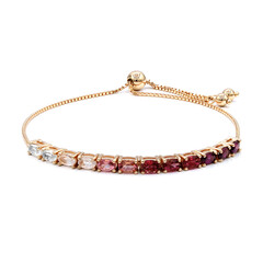 Rhodolite Silver Bracelet