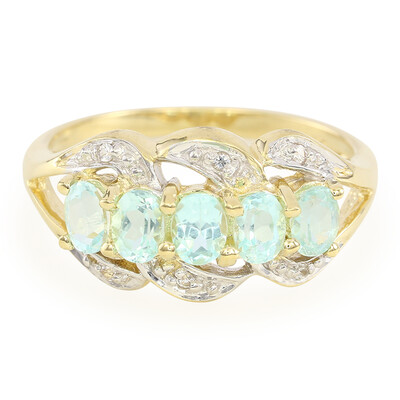 9K Brazilian Paraiba Tourmaline Gold Ring