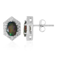 Mezezo Opal Silver Earrings