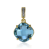 Sky Blue Topaz Silver Pendant