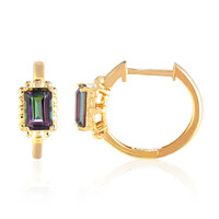 Mystic Quartz Silver Earrings