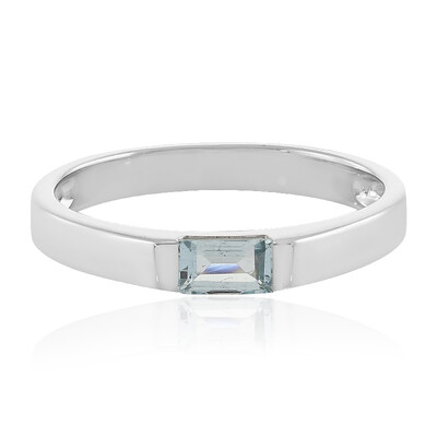 Aquamarine Silver Ring