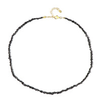 Black Diamond Silver Necklace