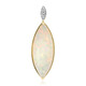18K Brazilian White Opal Gold Pendant