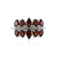 Mozambique Garnet Silver Ring