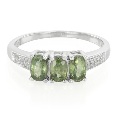 Mozambique Sapphire Silver Ring