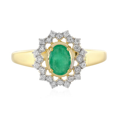 Socoto Emerald Silver Ring