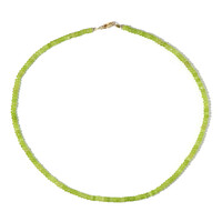 Lime Agate Silver Necklace