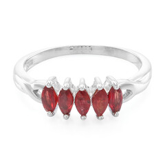 Malawi Ruby Silver Ring
