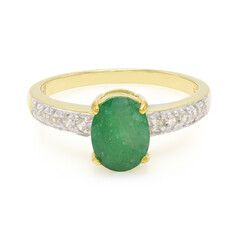 Bahia Emerald Silver Ring