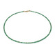14K Zambian Emerald Gold Necklace