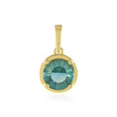 Green Fluorite Silver Pendant