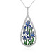 Zircon Silver Necklace (Adela Silber)