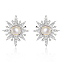 Freshwater pearl Silver Earrings (Dallas Prince Designs)