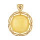 Milky Baltic Amber Silver Pendant (dagen)