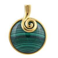 Malachite Silver Pendant