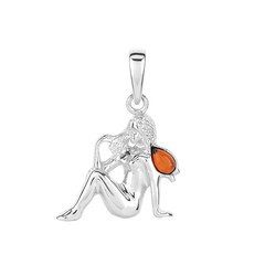 Baltic Amber Silver Pendant