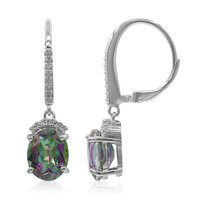 Mystic Quartz Silver Earrings