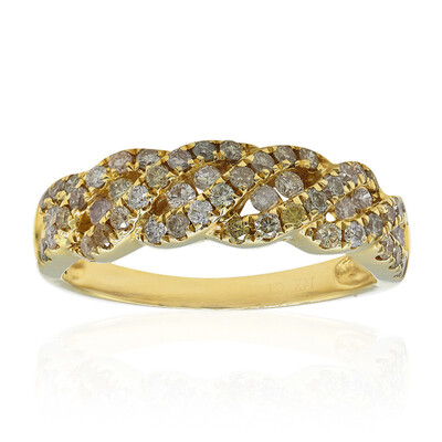 14K SI2 Fancy Diamond Gold Ring (CIRARI)