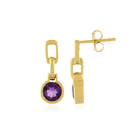 Amethyst Silver Earrings