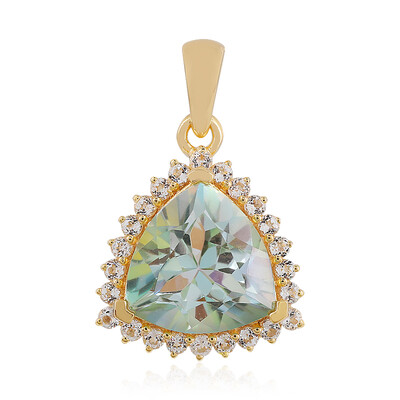 Mountain Lake Quartz Silver Pendant