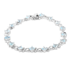 Sky Blue Topaz Silver Bracelet