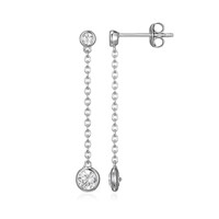 Zircon Silver Earrings