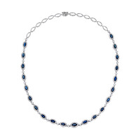 14K Ceylon Sapphire Gold Necklace (CIRARI)
