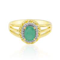 9K Tanzanian Emerald Gold Ring