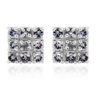 Unheated Tanzanite Silver Earrings