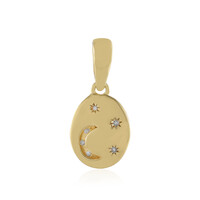 I2 (I) Diamond Silver Pendant