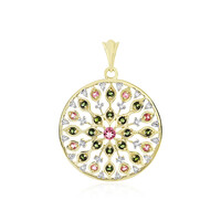 9K Pink Tourmaline Gold Pendant (Adela Gold)