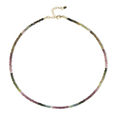 Fancy Tourmaline Silver Necklace