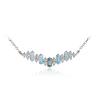 London Blue Topaz Silver Necklace