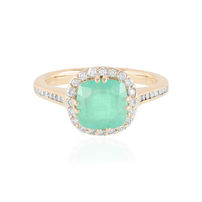 14K Russian Emerald Gold Ring (AMAYANI)