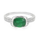 Bahia Emerald Silver Ring