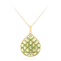 Burmese Peridot Silver Necklace
