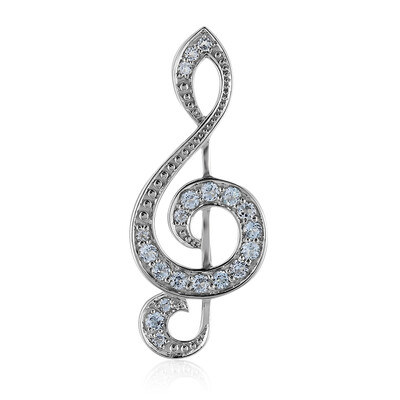 Sky Blue Topaz Silver Pendant
