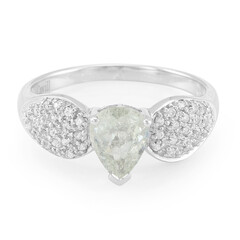 Cuprian Tourmaline Silver Ring
