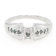 Fancy Diamond Silver Ring