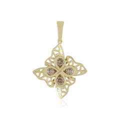 9K I2 Champagne Diamond Gold Pendant (Ornaments by de Melo)
