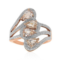 Morganite Silver Ring