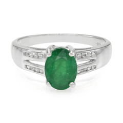 Bahia Emerald Silver Ring