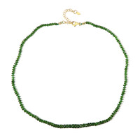 Russian Diopside Silver Necklace (Adela Silber)